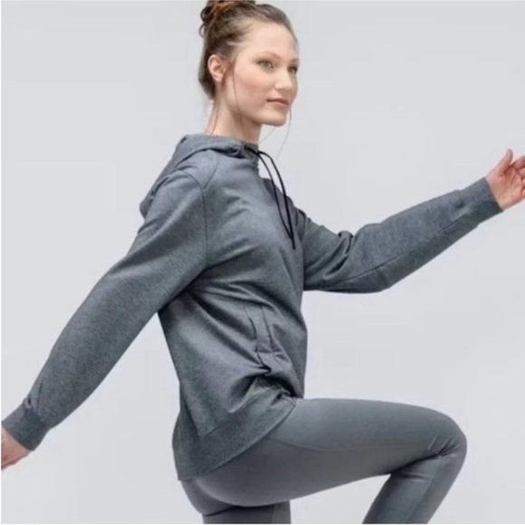 Ministry of Supply Gray Fusion Terry For All Hoodie Size XS NWT Unisex - Picture 4 of 10